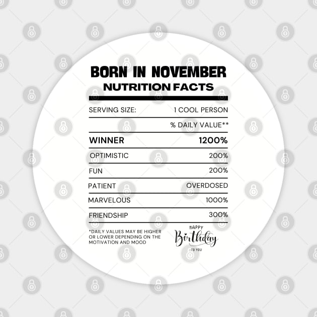 Born in november Magnet by EMCO HZ 